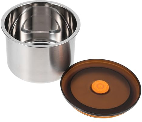 Alipis Lata De Café De Acero Inoxidable Contenedor Para Almacenar Alimentos Tapa Hermética Para Despensa De Cocina Organizar Granos Frutas y Refrigerios