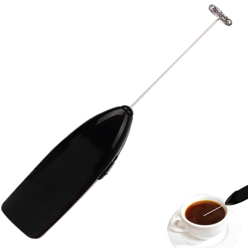 Espumador de Leche de Mano, Batidor Eléctrico de Café, Agitador Eléctrico, Varita Mezcladora de Café, Mezclador de Bebidas, Licuadora de Espuma para Matcha, Latte, Capuchino