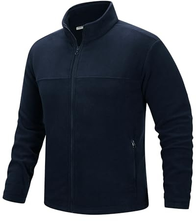 33,000ft Men's Fleece Jackets Full Zip Lightweight Warm Ski Midlayer