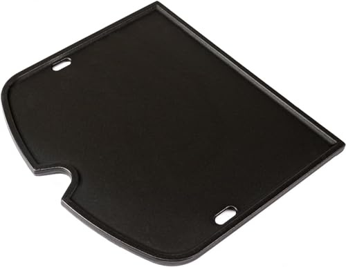 7034 Plancha de Hierro Fundido para Weber Traveler Barbacoa de Gas Portátil, Placa de Cocina para Weber Traveler 9010001 al aire libre Barbacoa de Barbacoa de Repuesto Negro