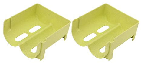 LIYJTK Gabinete Estante para Vino Apilable Resistente a Caídas Verde 2 Piezas Soporte Hueco para Botella de Agua Refrigerador Encimera