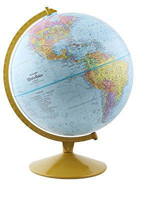 Replogle Explorer World Blue Ocean Globe, Desktop, 12 diameter, Up-to-Date Cartography, Raised Relief, Educational, perfect for Students of all ages