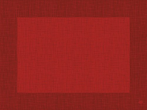 Duni Dunicel Individuales Decoración Mesa Set Linnea Rojo 30 x 40 cm, 100 unidades