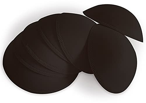 WMugthome 3 par runda sömmar kvinnors avtagbara sport yoga bh-dyna, bikini topp bh inlägg, Svart, B
