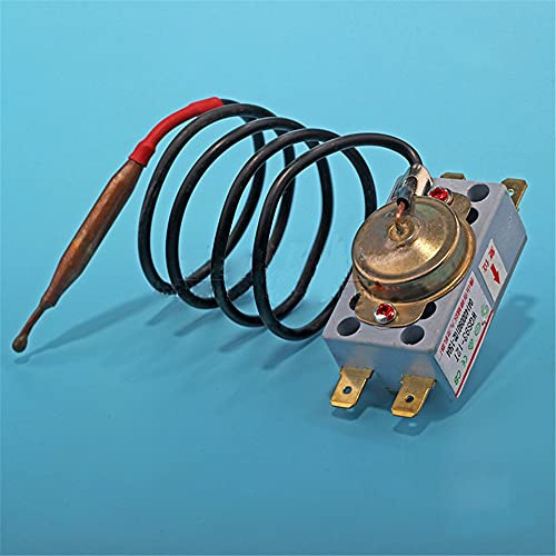 Greendhat Thermostat Chauffe-Eau Électrique WQS93-12T 20A Réinitialisation Manuelle Quatre Pieds Interrupteur de Commande Limiteur de Température 93°C