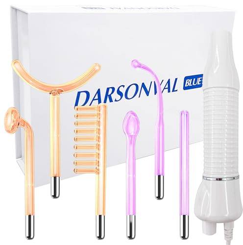 Bâton à haute fréquence pour le visage, 6 néons argon haute fréquence HF, appareil portable à haute fréquence, raffermissement de la peau, acné, anti-rides, yeux gonflés, soin du corps, masseur facial
