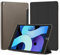 4UBonLife Case for iPad 9th/8th/7th Generation 10.2 inch 2021/2020/2019, Slim Stand Protective Case with Translucent Frosted Hard Back Cover Shell, Black