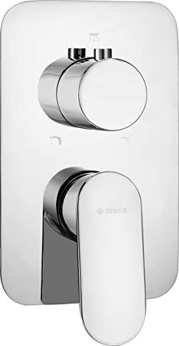 Deante; Panel de grifería para mezclador empotrado box ALPINIA (BXY_0GAM); Color: cromo