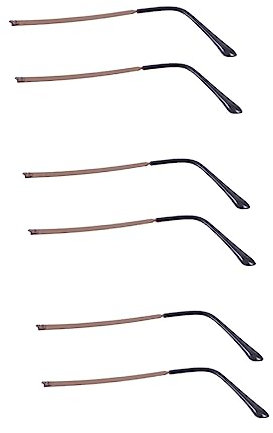 Healeved 3 Paar Ersatzbügel Für Brillen Aus Metall Universeller Brillenersatz Bequeme Und Stabile Bügelbeine Für Sonnenbrillen