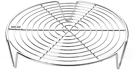 Fonowx Grille de Cuisson Ronde Moule à gâteau Rond Grille de Cuisson Alimentaire Légumes Plateau à Vapeur Plateau à Vapeur Pot Plateau à Vapeur Cuisine, 18CM