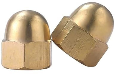 2 pièces écrou borgne en laiton M3 M4 M5 M6 M8 M10 M12 M14 M16 M18 capuchon écrou hexagonal garniture dôme capuchon demi-rond écrou borgne (Size : M18)