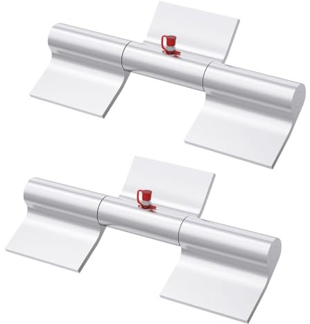 SAQXK 2 bisagras de rampa para remolque, bisagras de puerta de soldadura resistente, de aluminio de 9 pulgadas, engrasables, para remolque, camiones, puertas y puertas