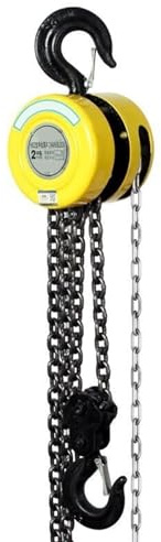 Polipasto de cadena invertida, 2 toneladas 1 tonelada 3 toneladas 5 toneladas Grúa de polipasto de hierro pequeña, grúa doméstica YIJIAN (color: mejorado 3 toneladas 5,6 m) (mejorado 1 tonelada 5,6 m