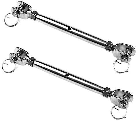 JECOMPRIS 2stücke Spannschloß Aus Für Drahtseil Kabel Seilspanner Wantenspanner Mit Geschlossenen Gehäuse Zum Einstellen Der Spannung