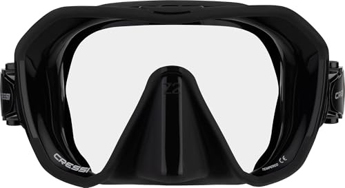 Cressi Z2 - Maschere senza cornice, colore: nero