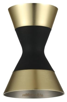 CHFYIJYHM Jigger Doble de Acero Inoxidable, Jigger for Barra de cócteles, for dispensación eficiente de cócteles, Apariencia Brillante, fácil Limpieza(Gold Plated)