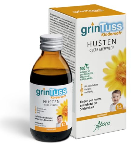 GrinTuss Hustensaft für Kinder – lindert den Husten und schützt die Schleimhaut – 180g
