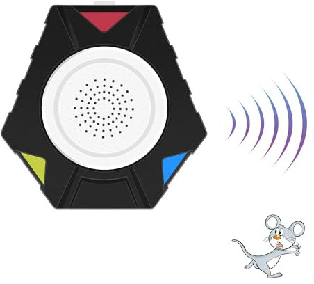 Répulsif de souris à ultrasons + répulsif électromagnétique anti-souris multi-insectes, répulsif à ultrasons, efficace contre les souris et les rats pour les humains et les animaux domestiques