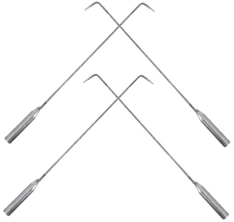 Hemobllo 4stücke Kaminhaken Extra Lang Robustes Feuerbesteck Für Innen Und Außenbereich Geeignet Für Lagerfeuer Kamin Und Holzofen Hochtemperaturbeständig
