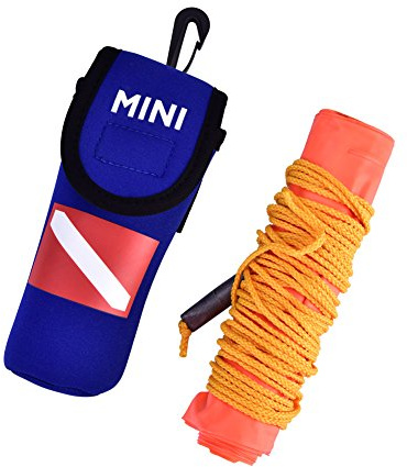 Hominas Boya de Buceo Inflable Marcador de Superficie de Buceo de Alta Visibilidad Naranja con Bolsa de Almacenamiento Accesorios de Buceos
