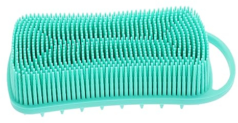 Happyyami Silicone Shower Brush for Body Cleaning and Massage Soft Bristles Bath Cleaning Tool for Home Shower Routine