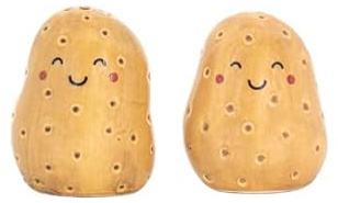 Sass & Belle Cute Potato Salt & Pepper Shakers Set – Fun Kitchen Accessories for Dining Table, Dressing Table Accessories, Salt and Pepper Set Gift, House Gifts for Food Lovers