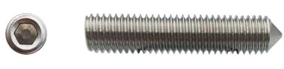 200 Vis Sans Tête 6 Pans Creux à Bout Pointeau STHC 4 x 4 mm - DIN 914 - Inox A2 - D-Work