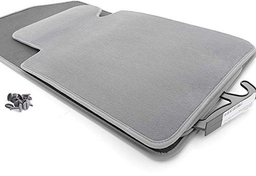 kh Teile Fußmatten E-38 Original Qualität Velour Automatten 4-teilig, Grau