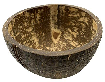 VIE Gourmet Coconut Bowl, Natural Textured Finish, Small 8-10cm