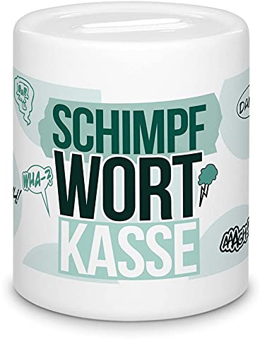 Spardose - Schimpfwortkasse - Geschenk für Männer, Kollegen, Einzug, Geldgeschenk - Sparbüchse