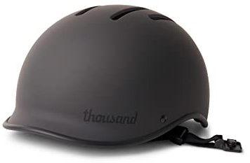 Thousand Heritage 2.0 Adult Bike Helmet; The Original Low Profile Retro Commuter Cycling Helmet Safety Certified for Bicycle Skateboard Skating Roller Skates; for Men & Women (Stealth Black, L)