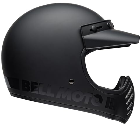 Bell Moto-3 Classic ECE Helm – Das Original mit sportlichem Retrodesign, oft kopiert, nie erreicht. Schutz & Komfort für MX & Offroad. Farbe: Matte Black, Größe: M