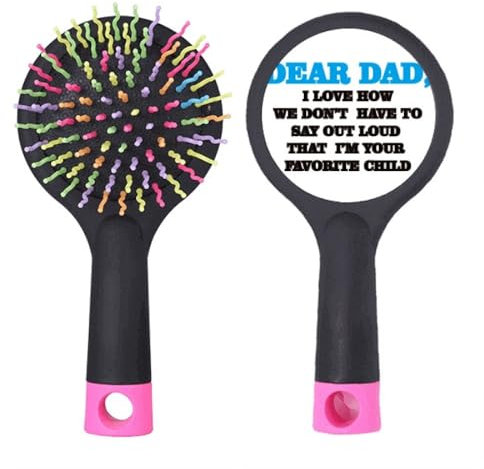 Dear Dad Letter Festival Citazione Salon Districante Spazzola Per Capelli Base Cuscino