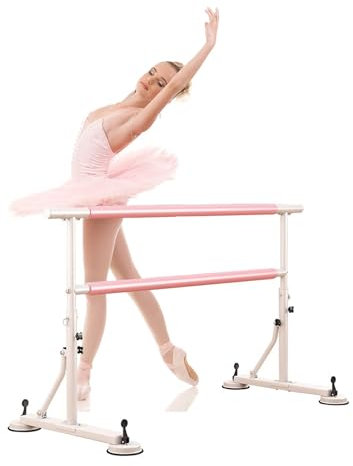 KPHYMOD Ballettstange Tragbare Ballettstange Mit Rutschfester Basis, Freistehende Ballettstange, Höhenverstellbar, Robuste Tanz-Stretch-Ballettstange Für Heimtanz-Barre-Workouts(3.28 ft)