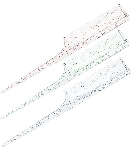 VALICLUD 3pezzi Pettine Topo Per Dei Pettine Punta Per e Mèches Per Styling Parrucchiere o Domestico