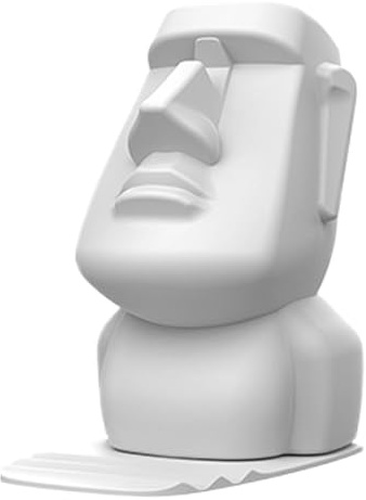 Générique Porte-lunettes décoratif – Support pierre, socle design | Sculpture originale pour lunettes, ornement de bureau chambre salon, organisateur tête avec fonction support téléphone mobile