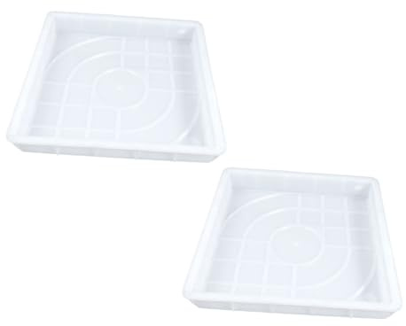 TOBBOMEY 2 Pièces Moule Plastique Réutilisable pour et Moule à Briques Béton Facile à Nettoyer et à Eau pour Aménagement Paysager Extérieur