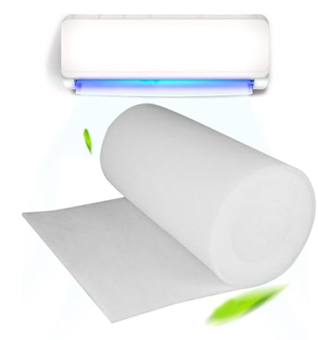 Zuschneidbare Filtermatte Für Lüftung - Filtervlies Rolle 100x100x0.3cm Dick | Staubpartikel - Und Pollenfilter Für Klimaanlage, Werkstatt Und Als Teichfilter Schwämme Ersatz