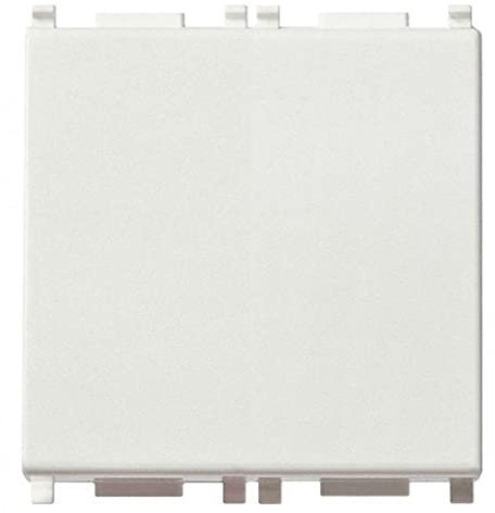 Vimar 14008.2 Plana Pulsante 2 moduli, 1 polo NO 10A, illuminabile, bianco