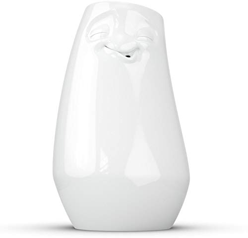 FIFTYEIGHT PRODUCTS / !? Tassen/Vase „Entspannt“ (Porzellan, Höhe 23 cm, Weiß, Made in Germany)