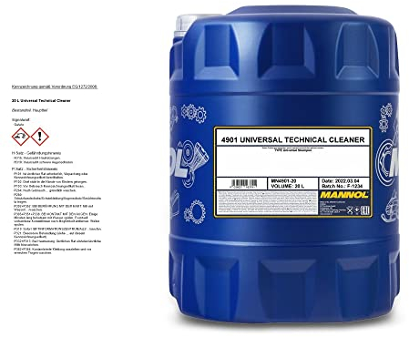 1 x 20L MANNOL Universal Technical Cleaner / Werkstattreiniger Fettlöser Ölreiniger