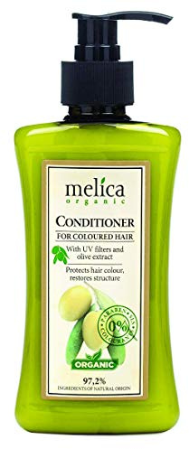 Après-shampooing Melica ORGANIC pour cheveux colorés avec filtres UV et extrait d'olive