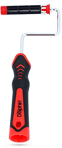 Blue Dolphin™ Bügel für Farbroller Malerrolle Farbwalze 10 cm DolphinRoller SYSTEM mit ergonomischen Griff | 330 PROFI Farbwalzenbügel Farbrolle Paint Roller Maler Werkzeug Malerbedarf