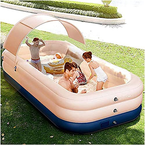 Castillos Hinchables Piscina Infantil Centro Juegos Juguetes Deportes AcuáTicos para el Hogar Piscina Agua Espray Patio Trasero Niños Niñas A Partir 3 Años,Pink-2.6M