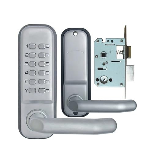 Serratura a combinazione con chiavi for la sicurezza domestica, ufficio, hotel, porta in legno, apertura a 2 vie, 1 pezzo