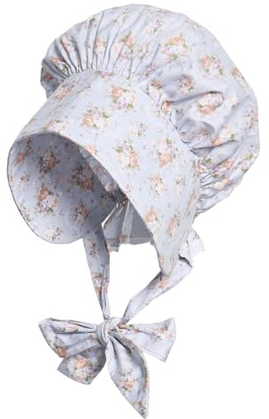 GRACEART Hut für Erwachsene, Damen, Mädchen, 99,99 % Baumwolle, viktorianischer Pionier, Prärie, Haube, Hut