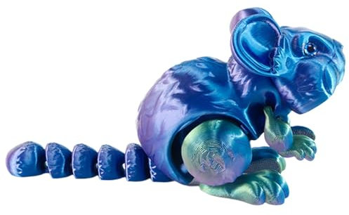 Generisch Dreidimensional Bedruckte Tierfigur, Dreidimensional Bedruckte Spielzeugtiere | Hamster-Fidget-Spielzeug mit Gelenk zur Anzeige,Bedruckte süße Tierpuppen für Ostern, Geburtstag, Neujahr