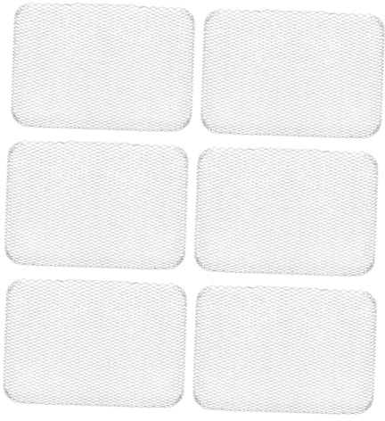 Milisten 6pcs Metal Barbecue Grill Mesh Pads for Outdoor Bbq Cooking, Universal Non-stick Grill Accessories with Leak-resistant Design, Reusable Metal Bbq Grilling Mats for Patio