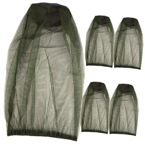 Holibanna 5pezzi Cappello Rete per Apicoltura Cappello da Pesca Rete Traspirante e Riutilizzabile Protettivo da Insetti Volanti Adatto per Pesca all Aperto Apicoltura e Viaggi