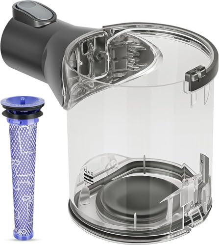 Depósito de polvo para Dyson V6, piezas de repuesto DC58 DC59 DC62 DC74 cubo de basura accesorios aspiradora contenedor de basura accesorio caja de polvo conjunto de piezas de repuesto